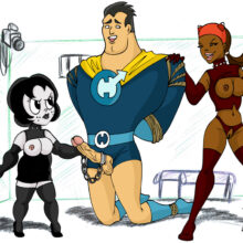 Foxxy And Toot Turn Captain Hero Into Their Gimp xl-toons.win