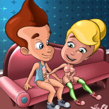 Jimmy Neutron and Cindy Vortex having kinky couch sex xl-toons.win