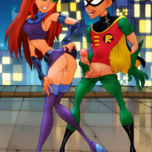 Robin and Starfire fucking together xl-toons.win